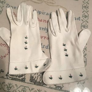 Vintage Embroidered Gloves